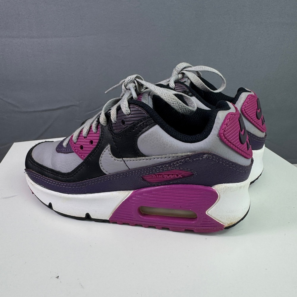 Nike Air Max 90 GS Kids Size 1Y Dark Raisin Gray Purple Casual Shoes HF6358-003 - Picture 13 of 16